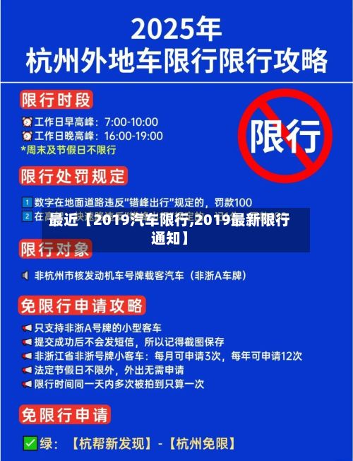 最近【2019汽车限行,2019最新限行通知】-第2张图片