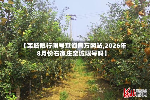 【栾城限行限号查询官方网站,2026年8月份石家庄栾城限号吗】
