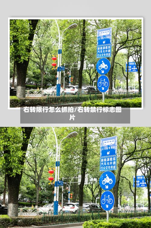 右转限行怎么抓拍/右转禁行标志图片