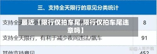 最近【限行仅拍车尾,限行仅拍车尾违章吗】
