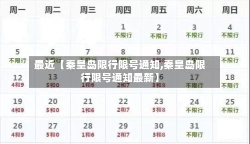 最近【秦皇岛限行限号通知,秦皇岛限行限号通知最新】