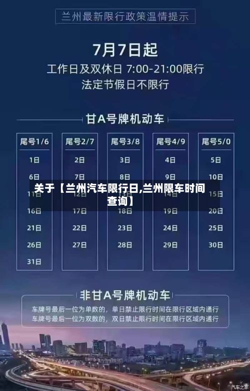 关于【兰州汽车限行日,兰州限车时间查询】
