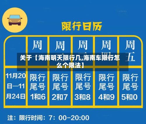 关于【海南明天限行几,海南车限行怎么个限法】