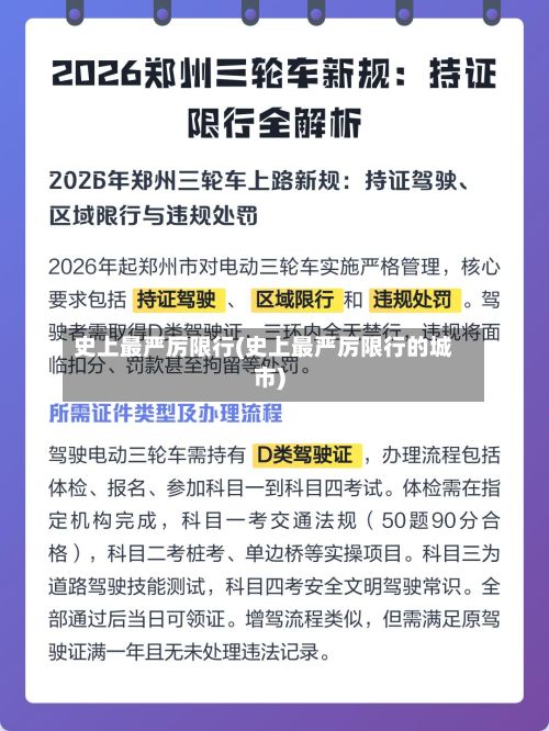 史上最严厉限行(史上最严厉限行的城市)