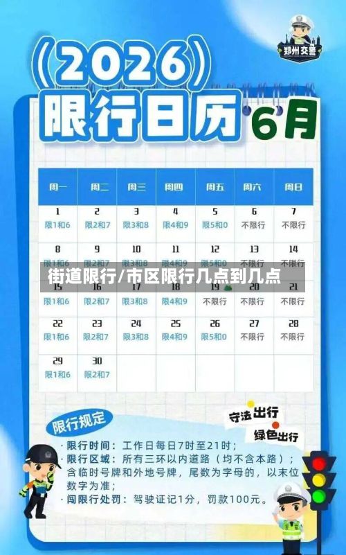 街道限行/市区限行几点到几点-第2张图片