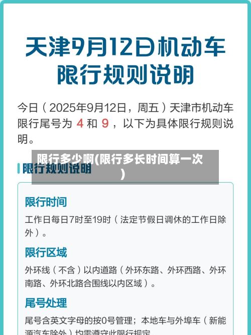 限行多少啊(限行多长时间算一次)-第2张图片