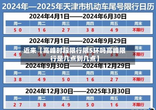 近来【高峰时段限行限5环吗高峰限行是几点到几点】-第3张图片