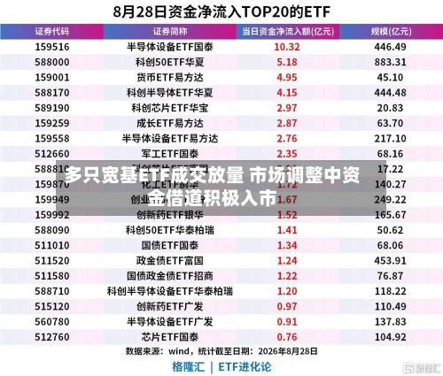 多只宽基ETF成交放量 市场调整中资金借道积极入市-第2张图片