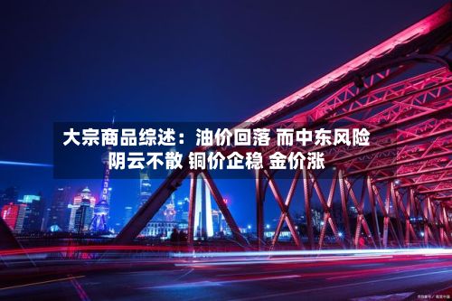 大宗商品综述：油价回落 而中东风险阴云不散 铜价企稳 金价涨-第2张图片