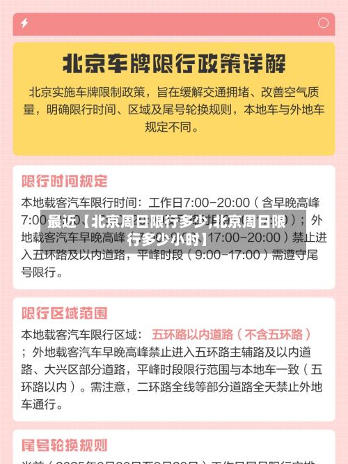 最近【北京周日限行多少,北京周日限行多少小时】