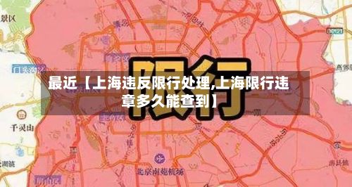 最近【上海违反限行处理,上海限行违章多久能查到】-第2张图片