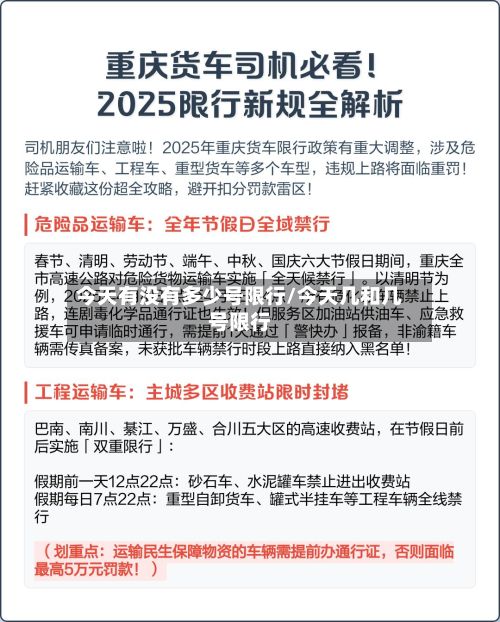 今天有没有多少号限行/今天几和几号限行