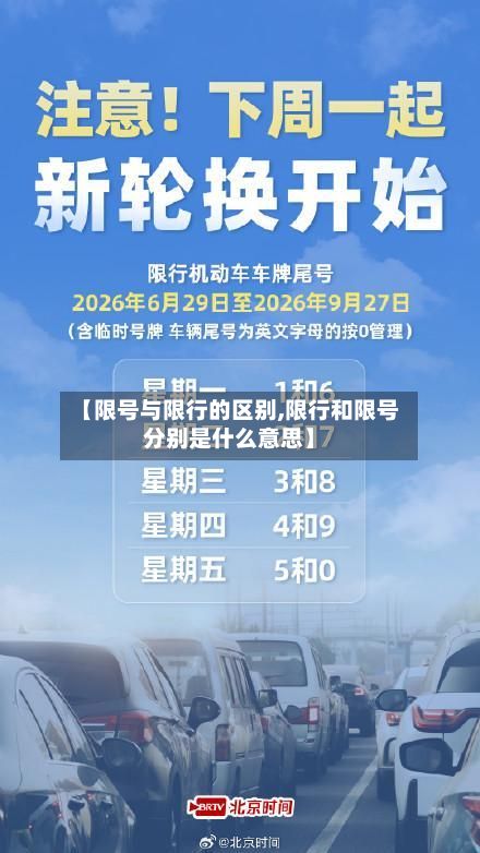 【限号与限行的区别,限行和限号分别是什么意思】-第2张图片