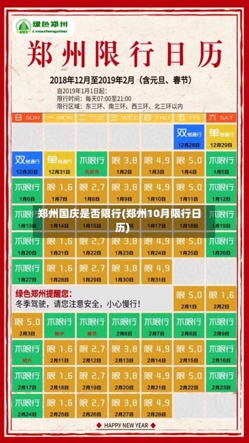 郑州国庆是否限行(郑州10月限行日历)-第2张图片