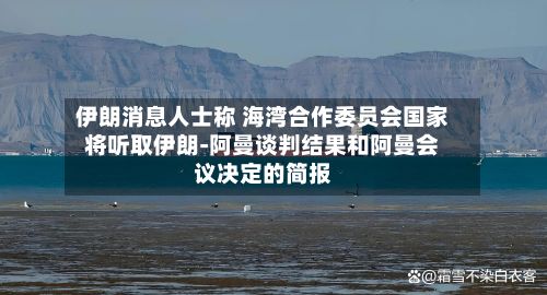 伊朗消息人士称 海湾合作委员会国家将听取伊朗-阿曼谈判结果和阿曼会议决定的简报