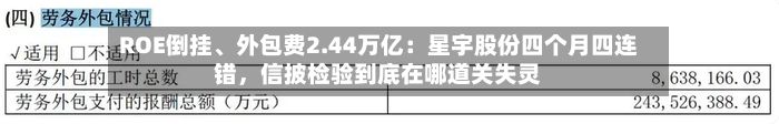 ROE倒挂、外包费2.44万亿：星宇股份四个月四连错，信披检验到底在哪道关失灵-第2张图片