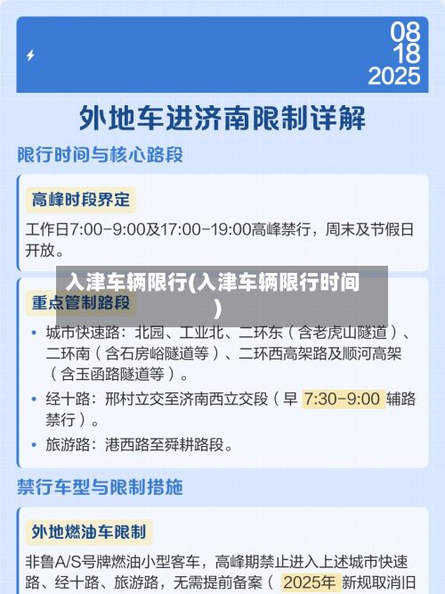 入津车辆限行(入津车辆限行时间)