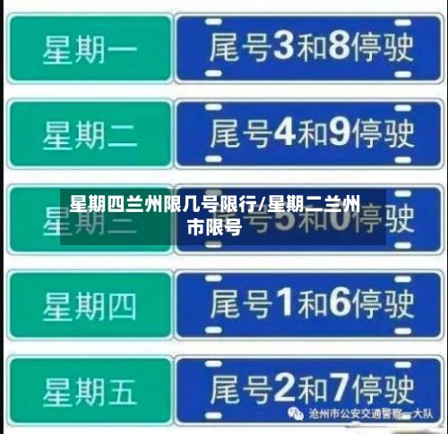 星期四兰州限几号限行/星期二兰州市限号-第3张图片