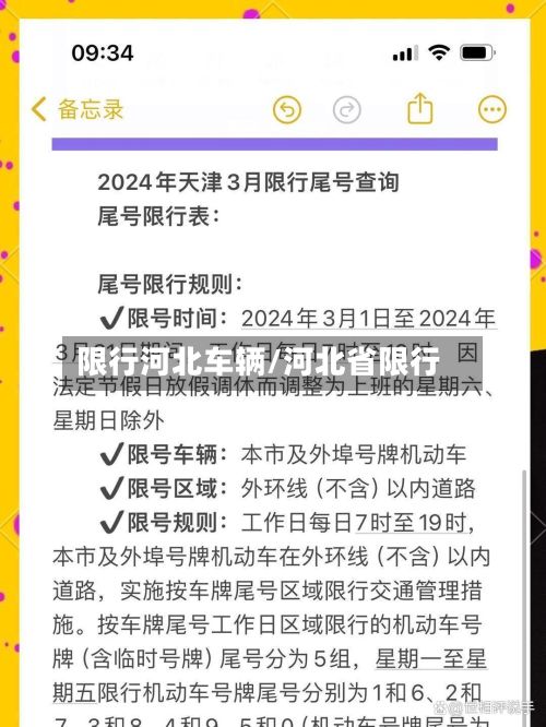 限行河北车辆/河北省限行-第2张图片