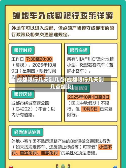 成都限行几天到几点(成都限行几天到几点结束)-第3张图片