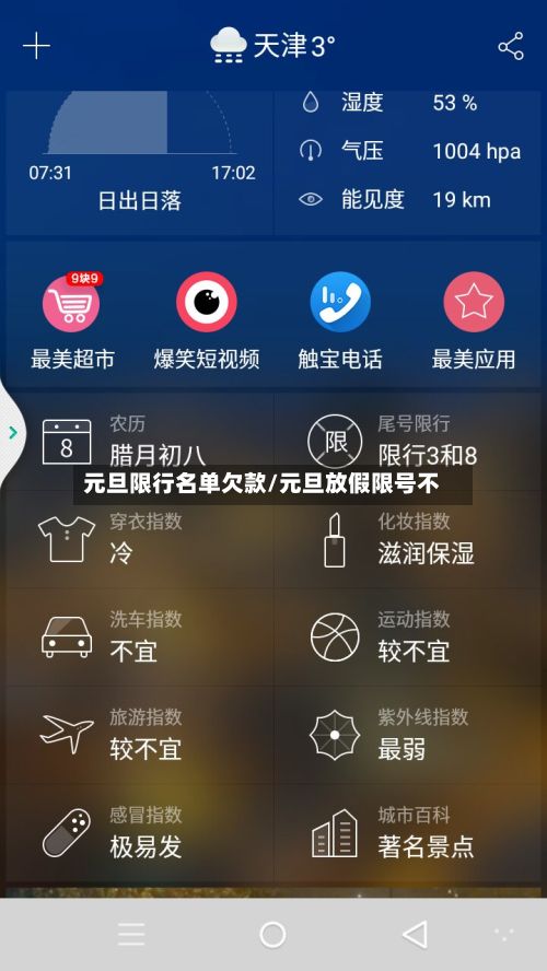 元旦限行名单欠款/元旦放假限号不-第3张图片