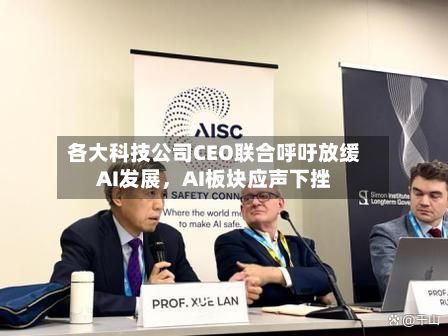 各大科技公司CEO联合呼吁放缓AI发展，AI板块应声下挫