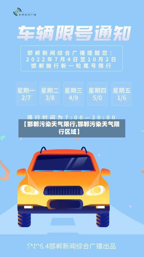 【邯郸污染天气限行,邯郸污染天气限行区域】