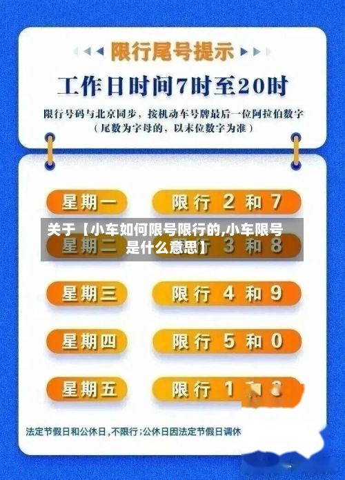关于【小车如何限号限行的,小车限号是什么意思】
