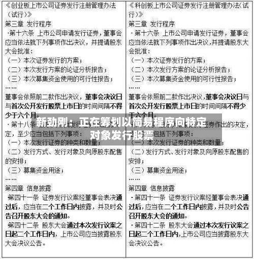 新劲刚:正在筹划以简易程序向特定对象发行股票-第3张图片