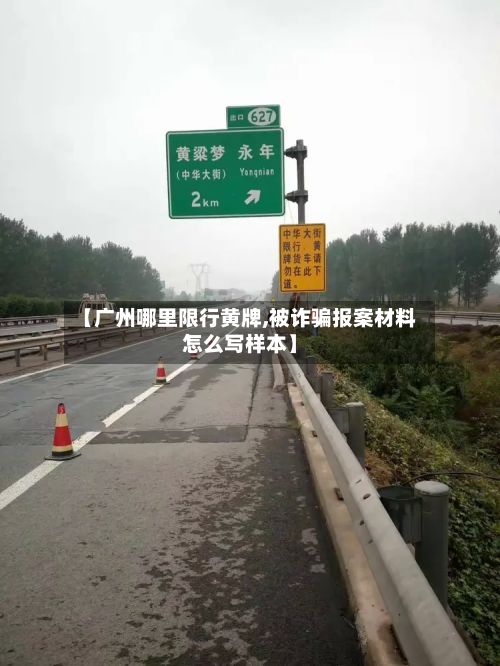 【广州哪里限行黄牌,被诈骗报案材料怎么写样本】