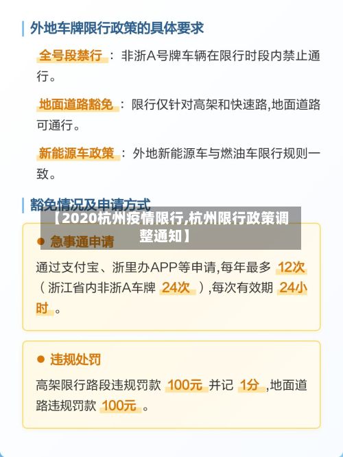 【2020杭州疫情限行,杭州限行政策调整通知】-第2张图片