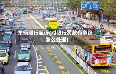 车辆限行起诉(对限行罚款有争议怎么处理)