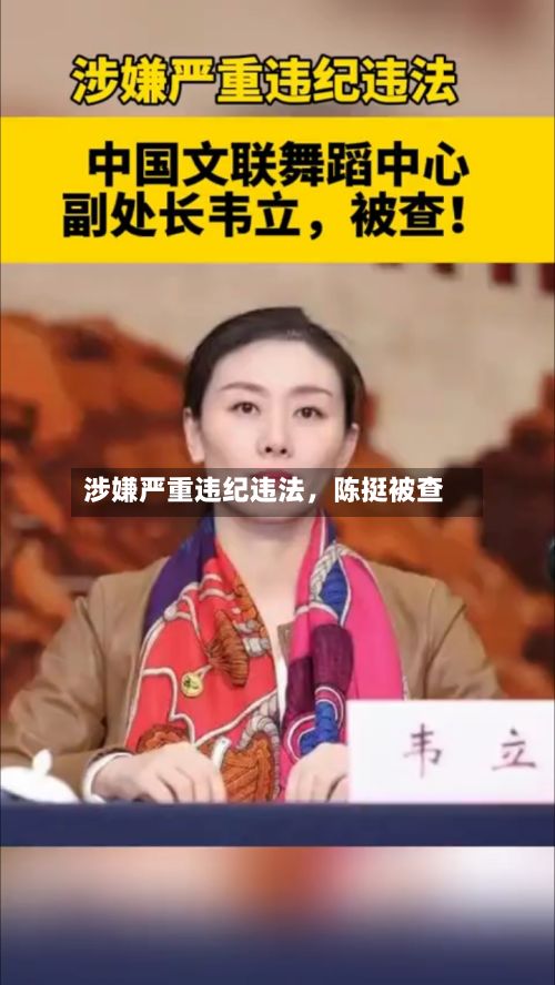涉嫌严重违纪违法,陈挺被查