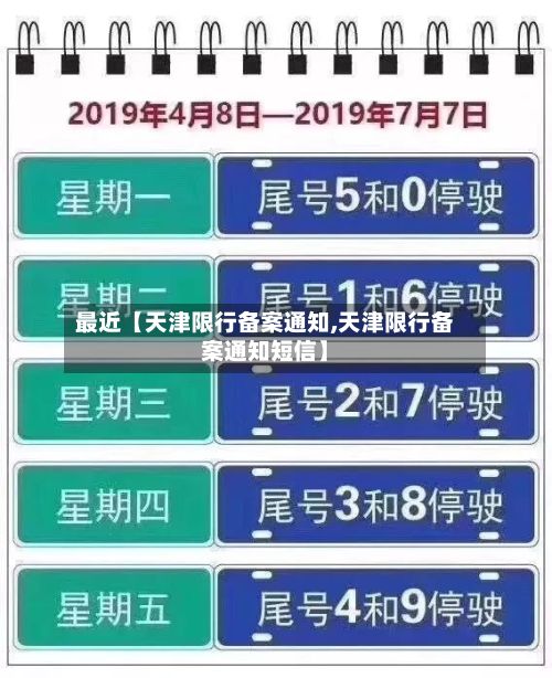 最近【天津限行备案通知,天津限行备案通知短信】-第2张图片