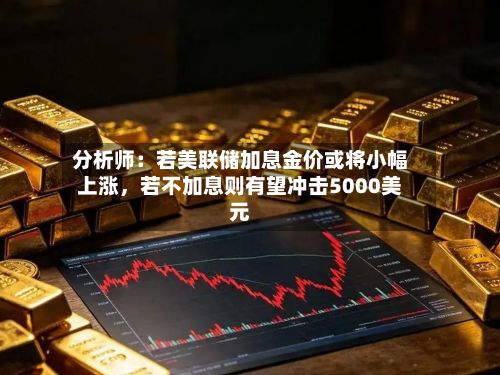 分析师：若美联储加息金价或将小幅上涨，若不加息则有望冲击5000美元-第2张图片
