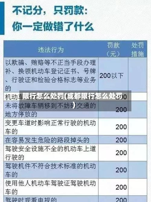 限行怎么处罚(成都限行怎么处罚)-第3张图片