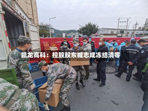 凯龙高科:控股股东臧志成冻结清零