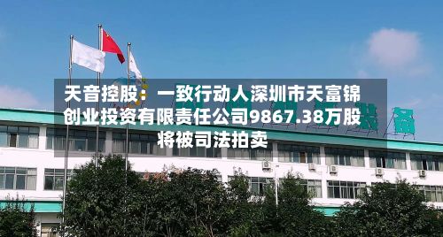 天音控股:一致行动人深圳市天富锦创业投资有限责任公司9867.38万股将被司法拍卖