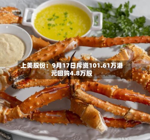 上美股份:9月17日斥资101.61万港元回购4.8万股