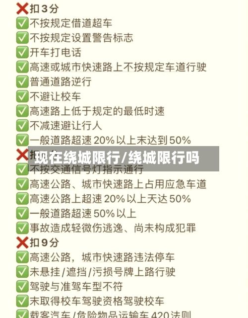 现在绕城限行/绕城限行吗-第3张图片