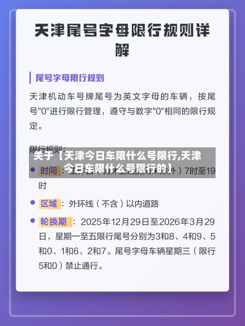 关于【天津今日车限什么号限行,天津今日车限什么号限行的】