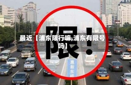 最近【浦东限行嘛,浦东有限号吗】-第2张图片