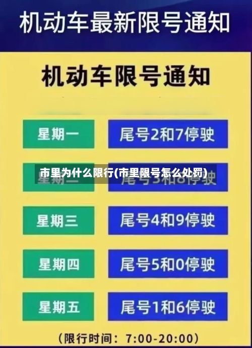 市里为什么限行(市里限号怎么处罚)-第3张图片