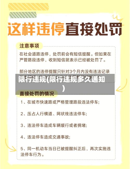 限行违规(限行违规多久通知)-第2张图片