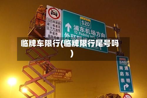 临牌车限行(临牌限行尾号吗)-第3张图片