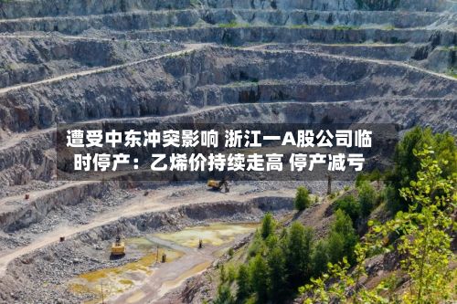 遭受中东冲突影响 浙江一A股公司临时停产:乙烯价持续走高 停产减亏-第1张图片