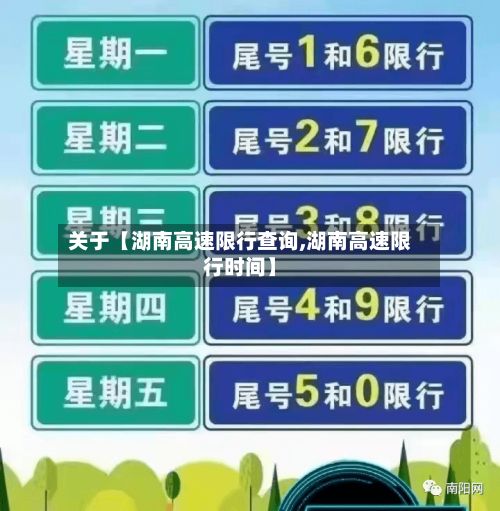 关于【湖南高速限行查询,湖南高速限行时间】-第3张图片