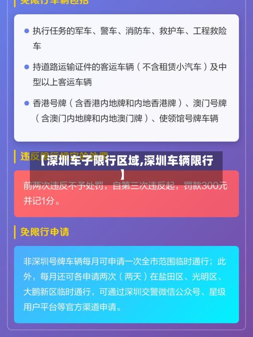 【深圳车子限行区域,深圳车辆限行】-第2张图片