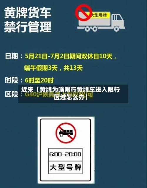 近来【黄牌为啥限行黄牌车进入限行区域怎么办】-第3张图片
