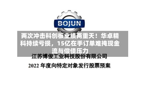 两次冲击科创板业绩两重天！华卓精科持续亏损，15亿在手订单难掩现金流与偿债压力-第3张图片